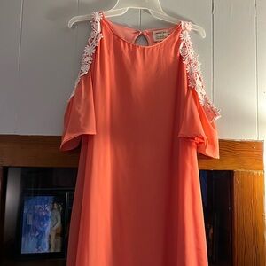Women’s dress. Medium size. Deep coral color